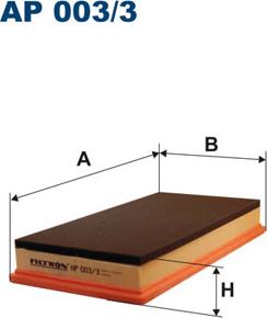 Filtron AP003/3 - Zracni filter www.parts5.com