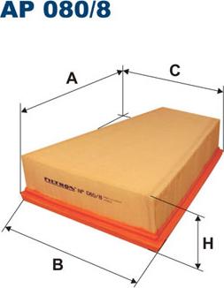 Filtron AP080/8 - Ilmansuodatin www.parts5.com