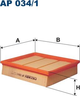Filtron AP034/1 - Vzduchový filter www.parts5.com