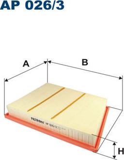 Filtron AP026/3 - Air Filter www.parts5.com