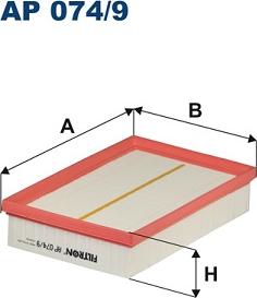 Filtron AP 074/9 - Filtro de aire www.parts5.com