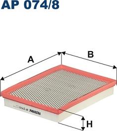 Filtron AP 074/8 - Filtru aer www.parts5.com