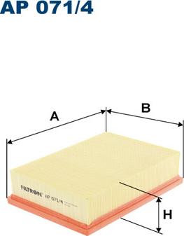 Filtron AP071/4 - Air Filter www.parts5.com