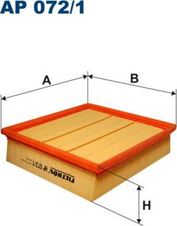 Filtron AP072/1 - Воздушный фильтр www.parts5.com