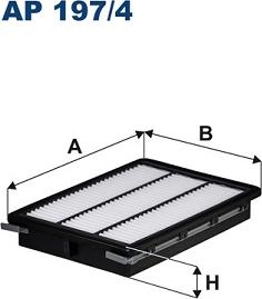 Filtron AP197/4 - Air Filter www.parts5.com