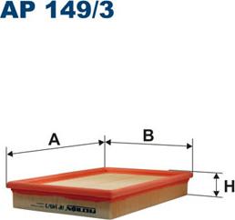 Filtron AP149/3 - Air Filter www.parts5.com