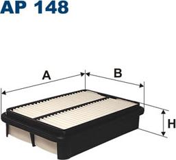 Filtron AP148 - Air Filter www.parts5.com