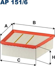 Filtron AP 151/6 - Air Filter www.parts5.com