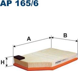 Filtron AP165/6 - Zracni filter www.parts5.com