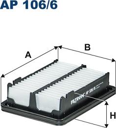 Filtron AP106/6 - Air Filter www.parts5.com