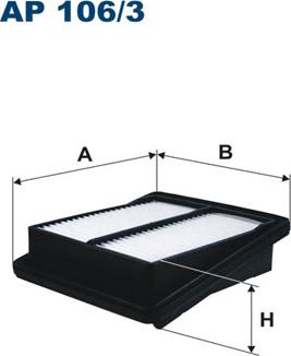 Filtron AP106/3 - Air Filter www.parts5.com