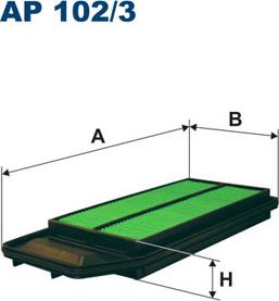 Filtron AP102/3 - Filtru aer www.parts5.com