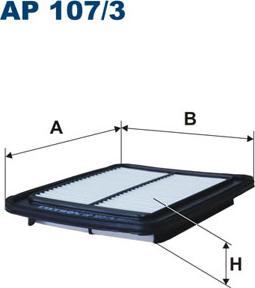 Filtron AP107/3 - Air Filter www.parts5.com