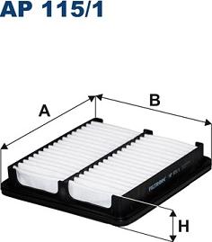 Filtron AP115/1 - Zracni filter www.parts5.com