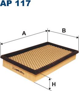 Filtron AP117 - Air Filter www.parts5.com