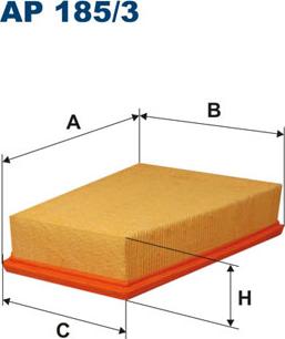Filtron AP185/3 - Въздушен филтър www.parts5.com