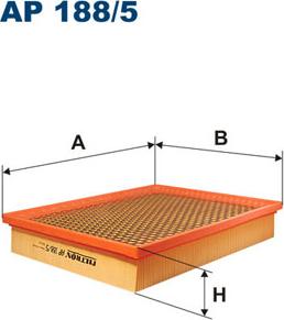 Filtron AP188/5 - Filtro de aire www.parts5.com