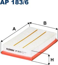 Filtron AP 183/6 - Air Filter www.parts5.com