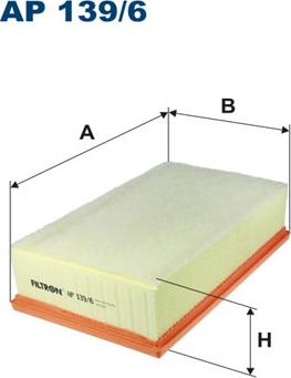 Filtron AP139/6 - Ilmansuodatin www.parts5.com