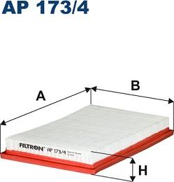 Filtron AP173/4 - Filtro de aire www.parts5.com