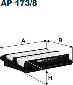 Filtron AP 173/8 - Air Filter www.parts5.com