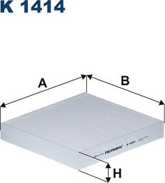 Filtron K 1414 - Filtru, aer habitaclu www.parts5.com