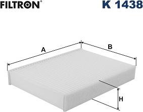 Filtron K 1438 - Filter, interior air www.parts5.com