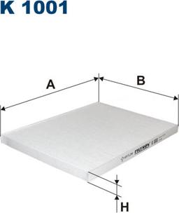 Filtron K1001 - Filter, Innenraumluft www.parts5.com