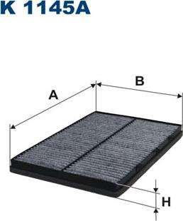 Filtron K1145A - Filter, interior air www.parts5.com