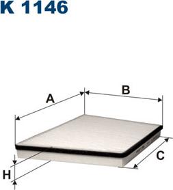 Filtron K1146 - Filtru, aer habitaclu www.parts5.com