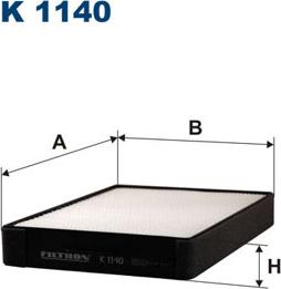 Filtron K1140 - Фильтр воздуха в салоне www.parts5.com