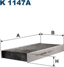 Filtron K1147A - Filter, interior air www.parts5.com