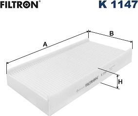 Filtron K 1147 - Filter, interior air www.parts5.com