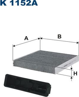 Filtron K1152A - Filter, Innenraumluft www.parts5.com