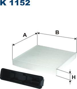 Filtron K1152 - Filter, Innenraumluft www.parts5.com