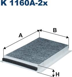 Filtron K1160A-2x - Filtru, aer habitaclu www.parts5.com