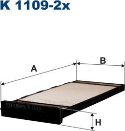 Filtron K1109-2x - Фильтр воздуха в салоне www.parts5.com