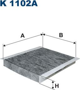 Filtron K1102A - Filter, interior air www.parts5.com