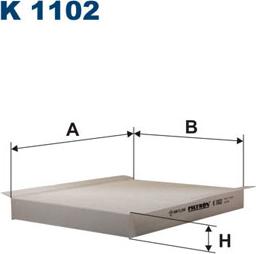 Filtron K1102 - Filter, interior air www.parts5.com