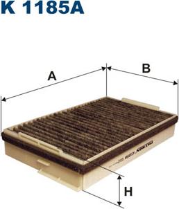 Filtron K1185A - Filter, interior air www.parts5.com