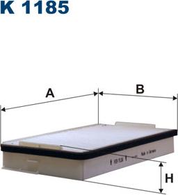 Filtron K1185 - Filtru, aer habitaclu www.parts5.com