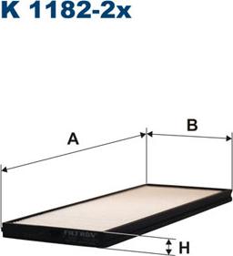 Filtron K1182-2x - Filter, interior air parts5.com