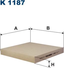 Filtron K1187 - Filtre, kabin havası www.parts5.com