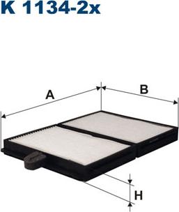 Filtron K1134-2x - Filter, interior air www.parts5.com