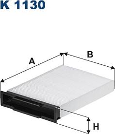 Filtron K1130 - Filtre, air de l'habitacle www.parts5.com