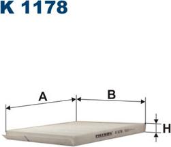 Filtron K1178 - Filtru, aer habitaclu www.parts5.com