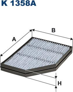 Filtron K1358A - Filter, interior air www.parts5.com