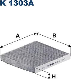 Filtron K 1303A - Фильтр воздуха в салоне www.parts5.com