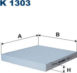 Filtron K1303 - Filter, vazduh unutrašnjeg prostora www.parts5.com