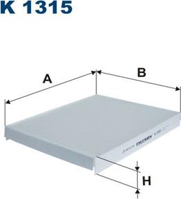 Filtron K1315 - Filter, interior air www.parts5.com